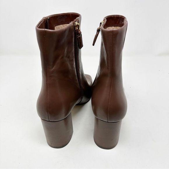 Cole Haan Maroon Leather Heeled Valley Square Chestnut Size 10 - Picture 7 of 9